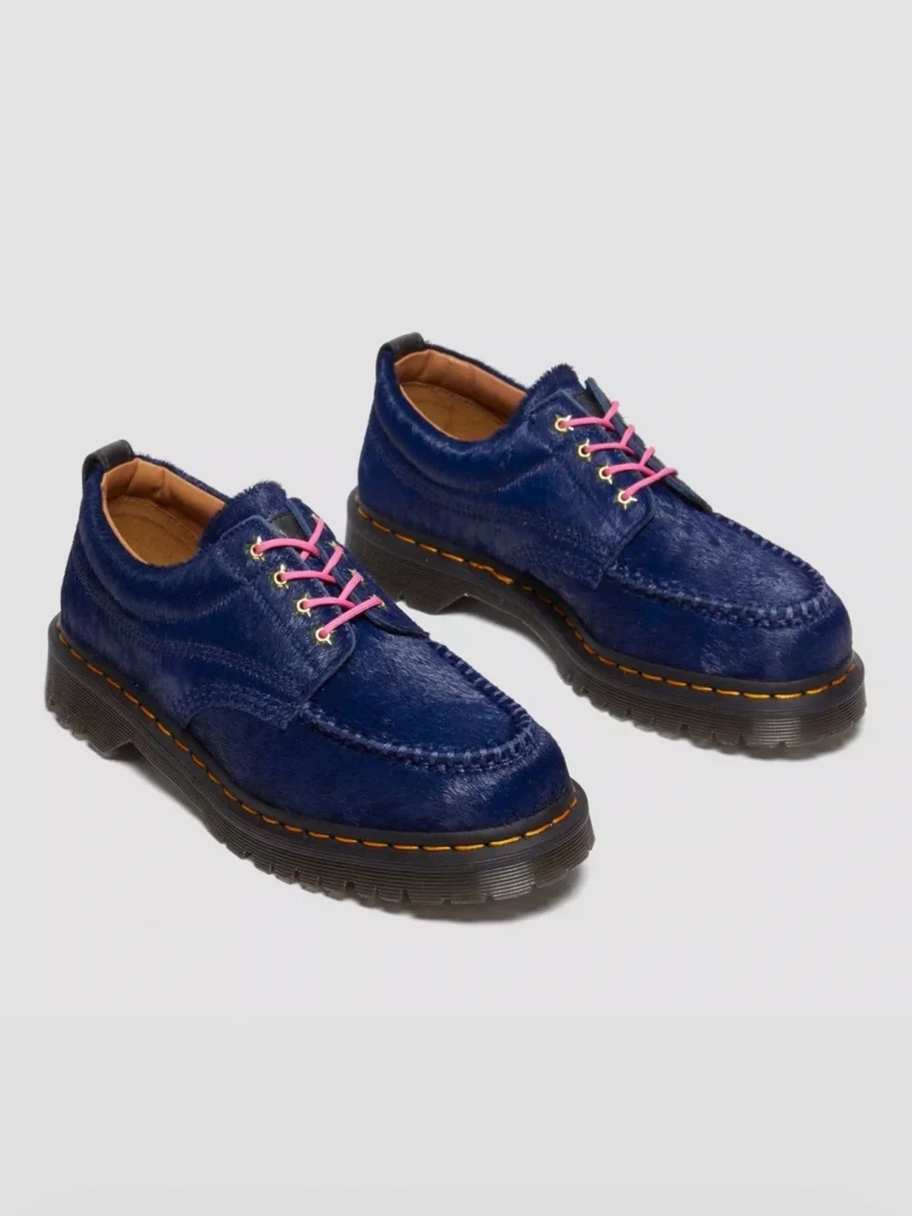 Dr. Martens x Awake Lowell Hair-On Moc Toe Navy US‎ 7 EUC